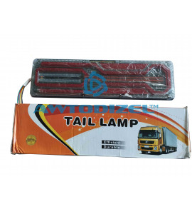 Фонарь задний, светодиод с добавочным бегущим указателем поворота из 2-х (левый и правый) 24V, 465х130/22 (Китай) TAIL LAMP