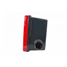 Фонарь задний КАМАЗ, МАЗ, УРАЛ левый со светоотражающим устройством, фонарём освещения заднего номерного знака и байонетным разъёмом с бока (Беларусь, Руденск)