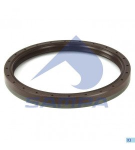 Сальник коленвала КАМАЗ-5490 MAN MERCEDES Actros, Axor задний (120x140x13 мм) SAMPA