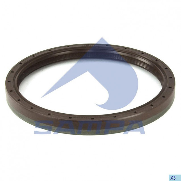 Сальник коленвала КАМАЗ-5490 MAN MERCEDES Actros, Axor задний (120x140x13 мм) SAMPA