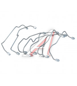 Трубка топливная КАМАЗ высокого давления ТНВД комплект 8 шт. (Ø-6 мм) ТМК