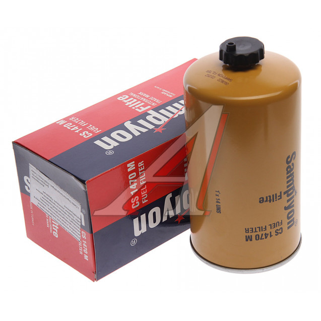 Фильтр топливный CS 1470M, Ø-1'х14 UN, SAMPIYON, (MERCEDES, дв.CUMMINS N14, DAF 95XF)