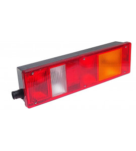 Фонарь задний КАМАЗ, МАЗ, УРАЛ правый со светоотражающим устройством, байонетным разъёмом с бока (Беларусь, Руденск)