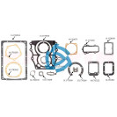 Ремкомплект КПП  с делителем КАМАЗ (паранит, 16 позиций) "КАМРТИ"