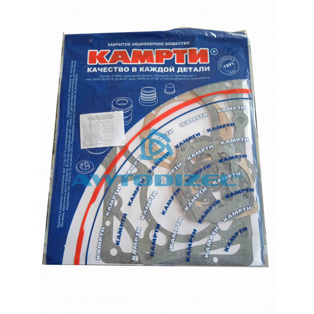 Ремкомплект КПП  с делителем КАМАЗ (паранит, 16 позиций) "КАМРТИ"