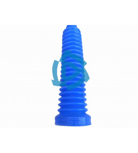 Муфта защитная рулегого цилиндра ЦГ-80 МАЗ синий силикон (гофра) КИТАЙ