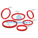 Ремкомплект гидроподъёмника КАМАЗ-65115 (полиуретан) (6 позиции) "КАМРТИ"