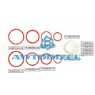 Ремкомплект гидроподъёмника КАМАЗ-6520 с проставками (полиуретан, +полиамид) (12 позиции) "КАМРТИ"