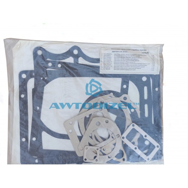 Ремкомплект прокладок КПП ЯМЗ 238ФМ  ( КПП чугунный ) старого оброзца