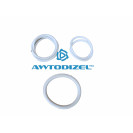 Ремкомплект колец системы охлаждения КАМАЗ Балаково ( 4 позиций ) (белый силикон) 740.1303000-10