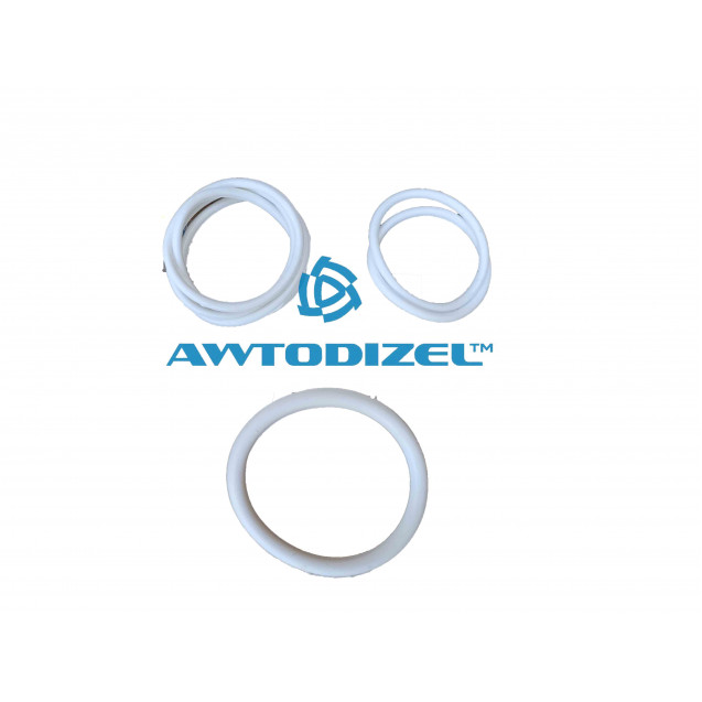 Ремкомплект колец системы охлаждения КАМАЗ Балаково ( 4 позиций ) (белый силикон) 740.1303000-10