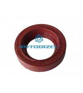 Сальник 25*42*10 КПП и картера маховика в сб.  красный, РТ