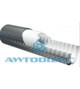 Шланг тефлоновый в металлической оплетке (гофрированный внутри) Ø-19 мм (3/4) SAE 100 R14