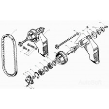 Натяжное устройство привода компрессора