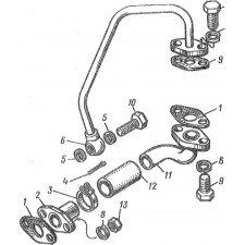 Трубки подвода и отвода масла турбокомпрессора