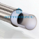 Шланг тефлоновый в металлической оплетке (гладкий внутри) Ø-19 мм (3/4) SAE 100 R14